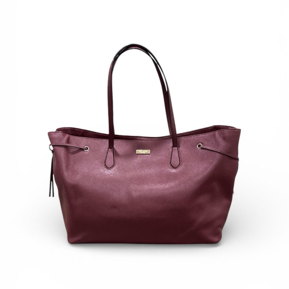 NWOT Kate Spade Laurel Way Ari Large Tote bag in Maroon Saffiano